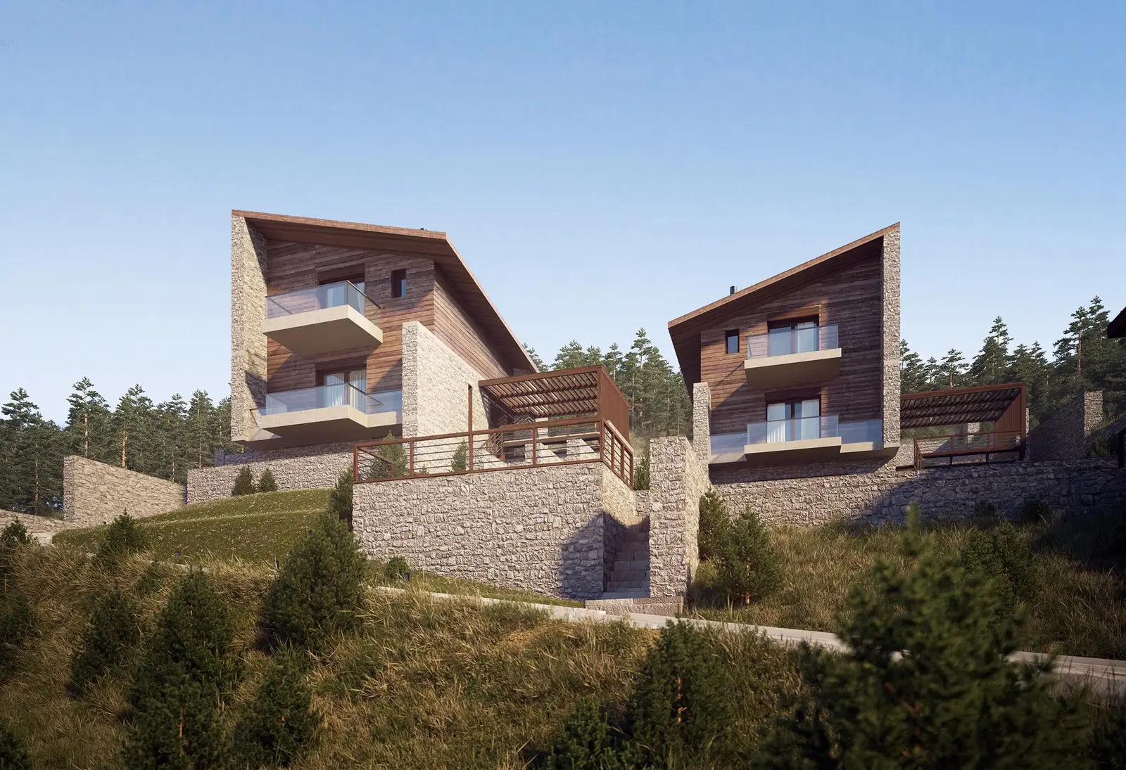 Elegant Mountain View Villa with Modern Finishes