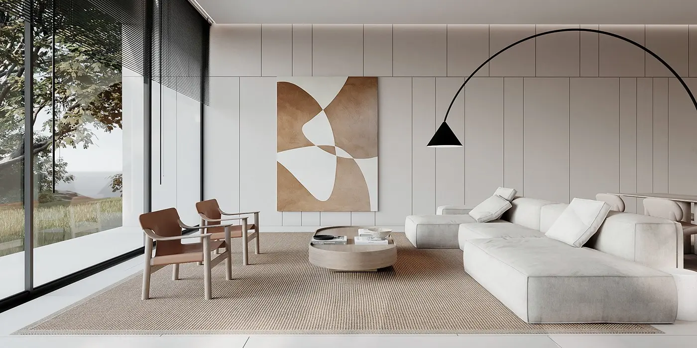 Contemporary Design Villa with Spacious Interiors