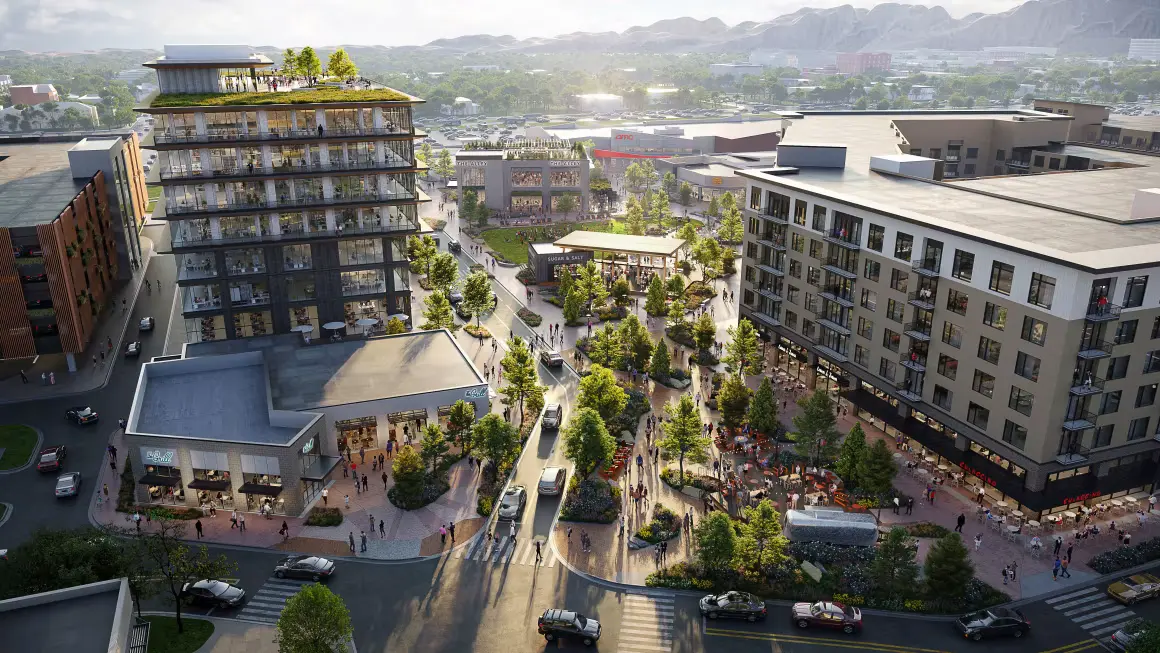 Community Shopping Center Development with Anchor Stores