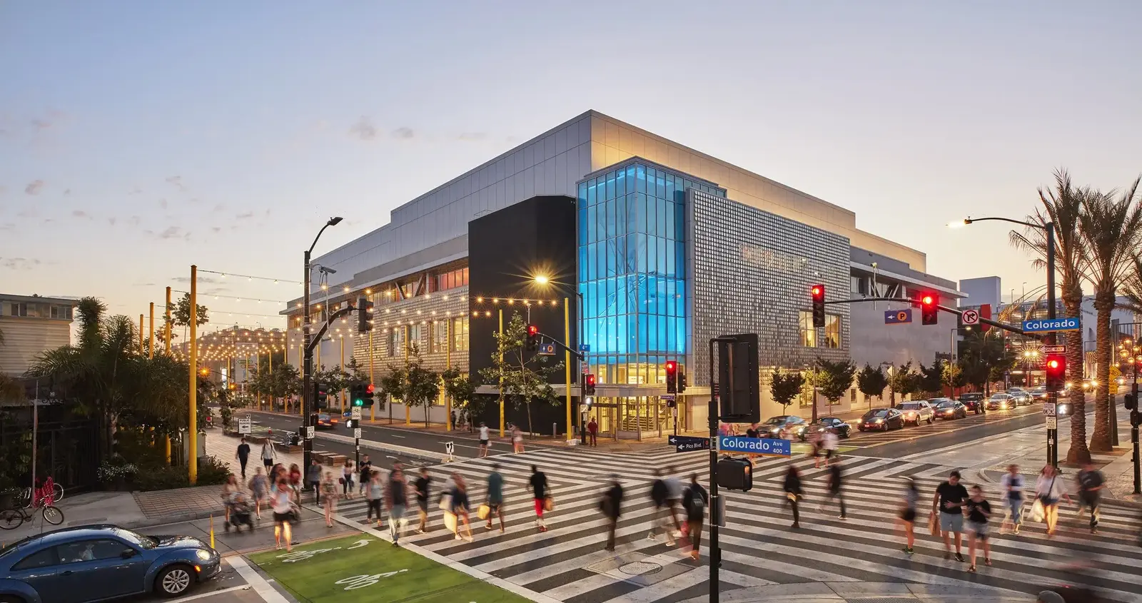 Outdoor Shopping Mall Complex with Diverse Retailers