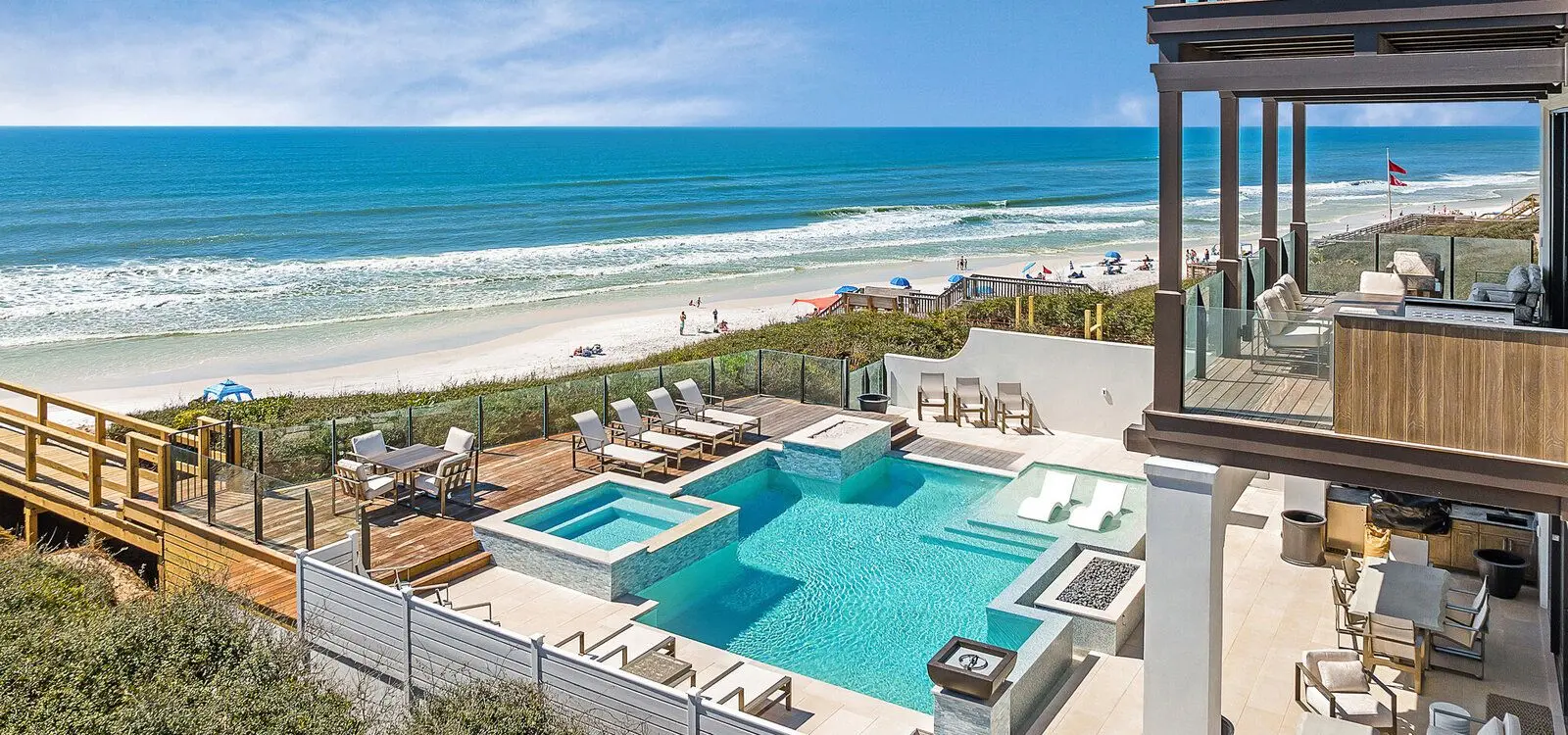 Beachfront Vacation Home with Direct Access to Sand