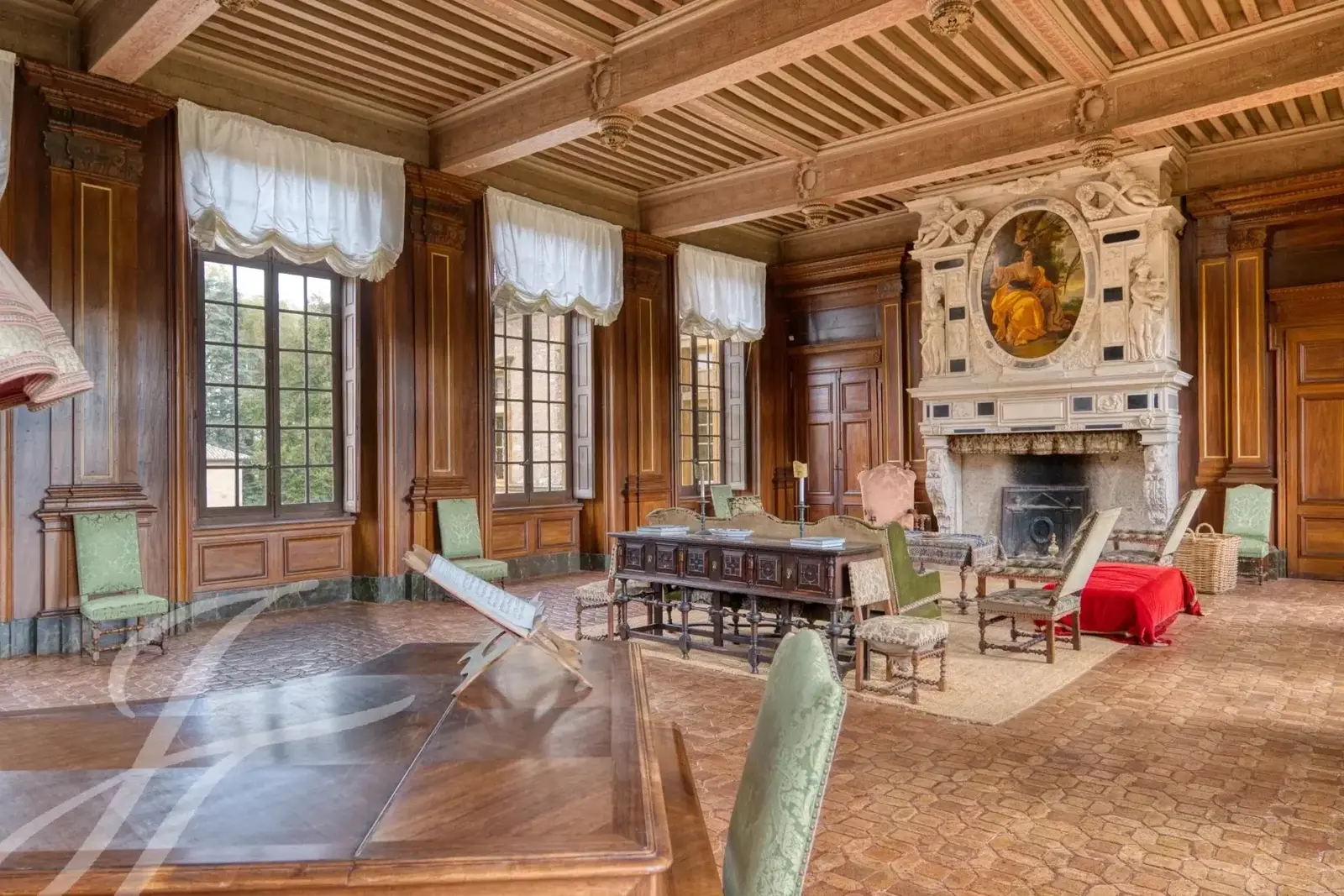 Majestic Oceanfront Castle with Enclosed Wall