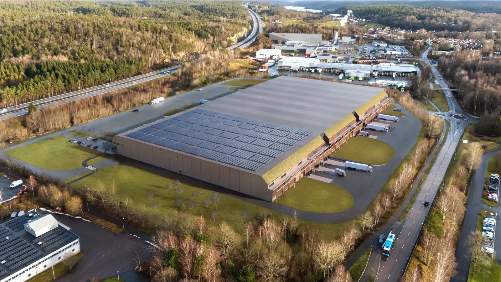 مساحة تخزين ولوجستيات عصرية مع أرصفة تحميل متعددة