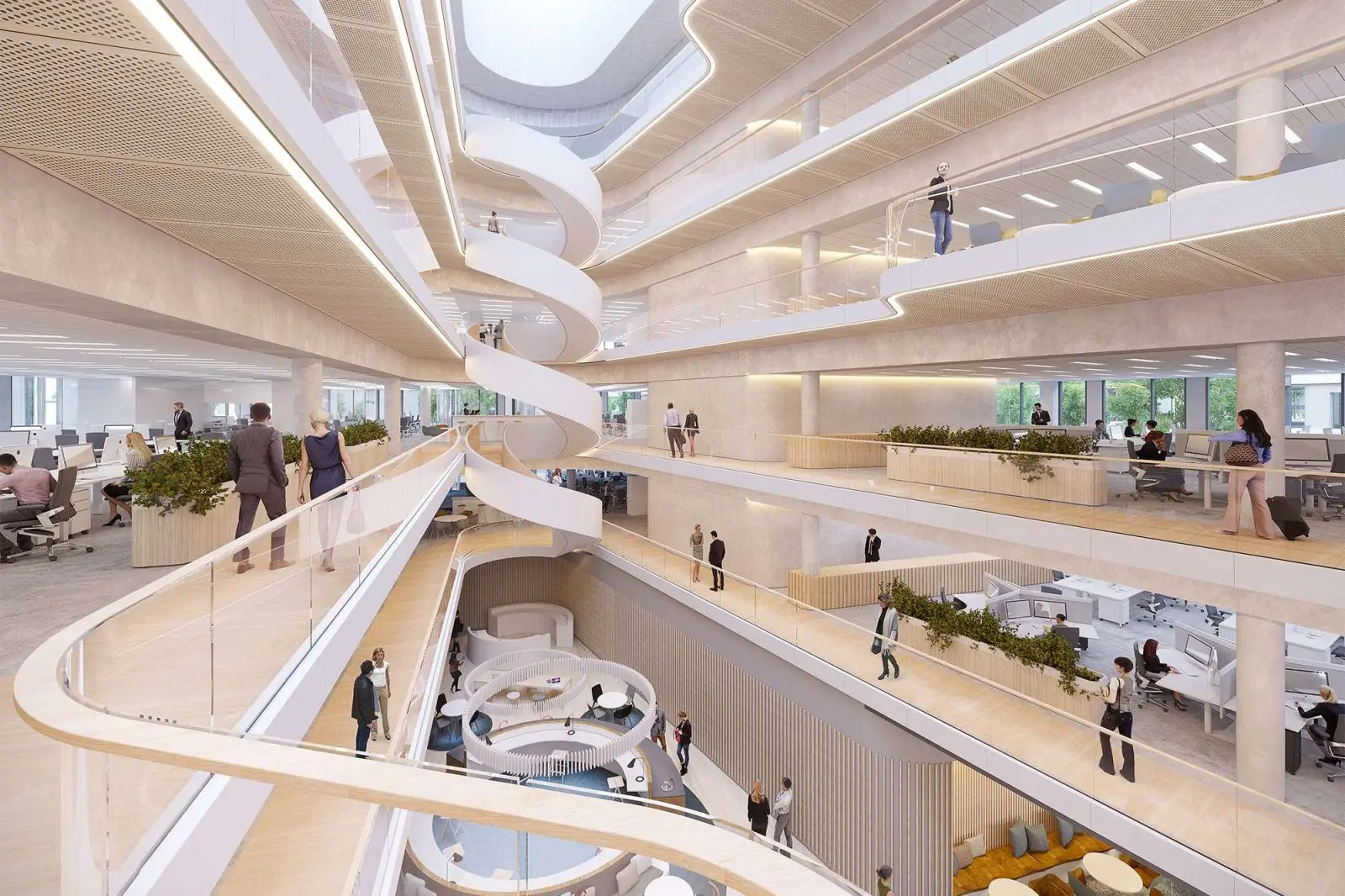 Modern Government Office Building with Green Design