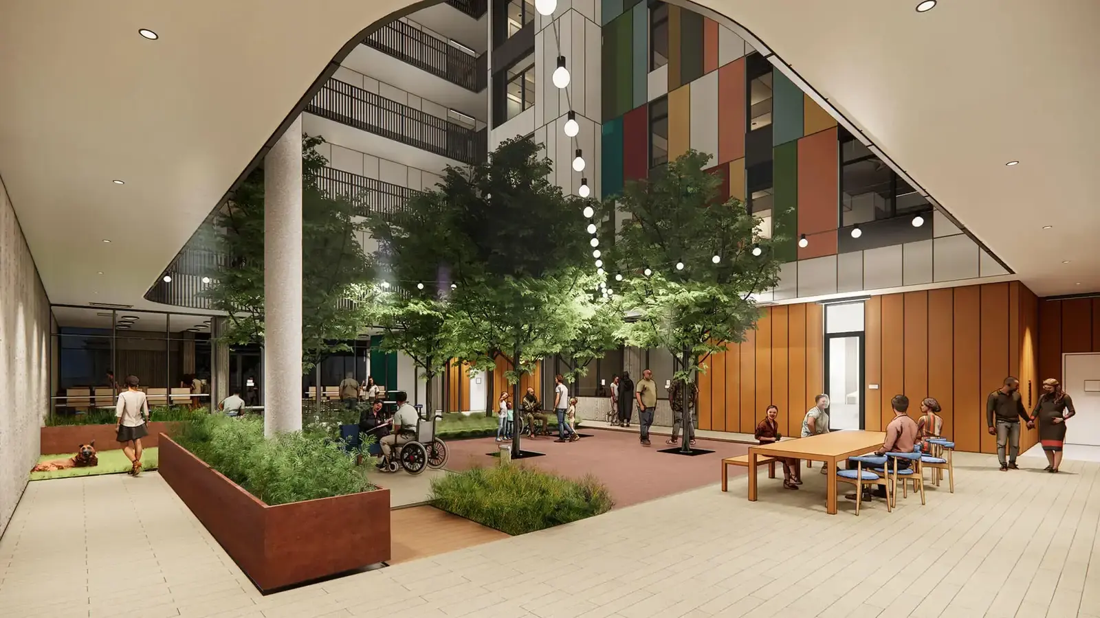 Modern Civic Center with Public Services and Offices